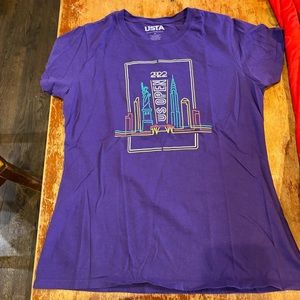 Authentic 2021 US Open Purple Short Sleeve